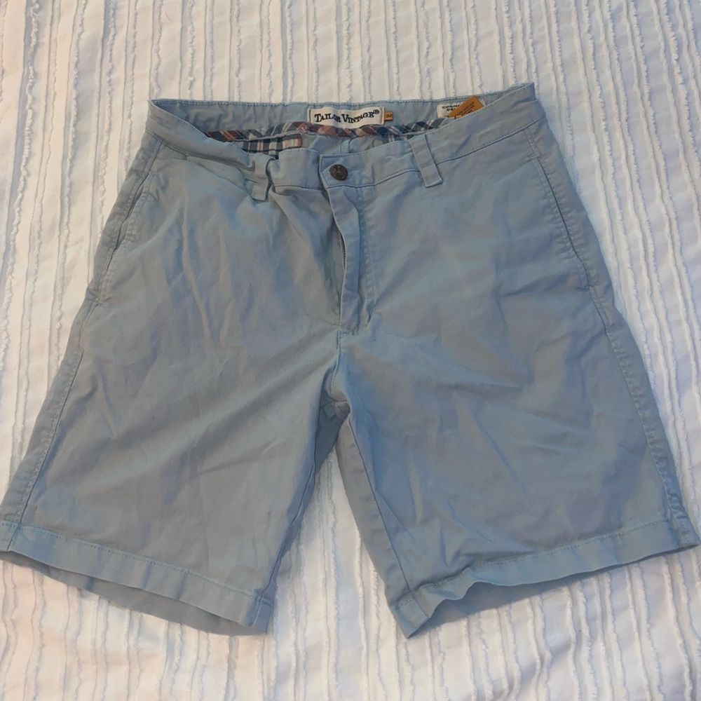 Light blue jean shorts